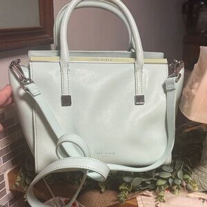 Ted Baker mint Satchel with detachable cross body strap